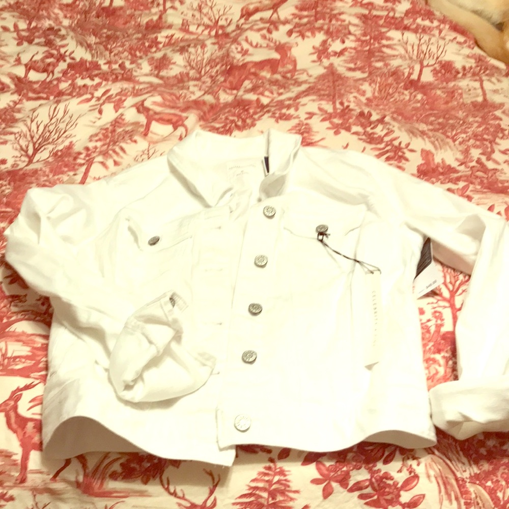 White jean jacket